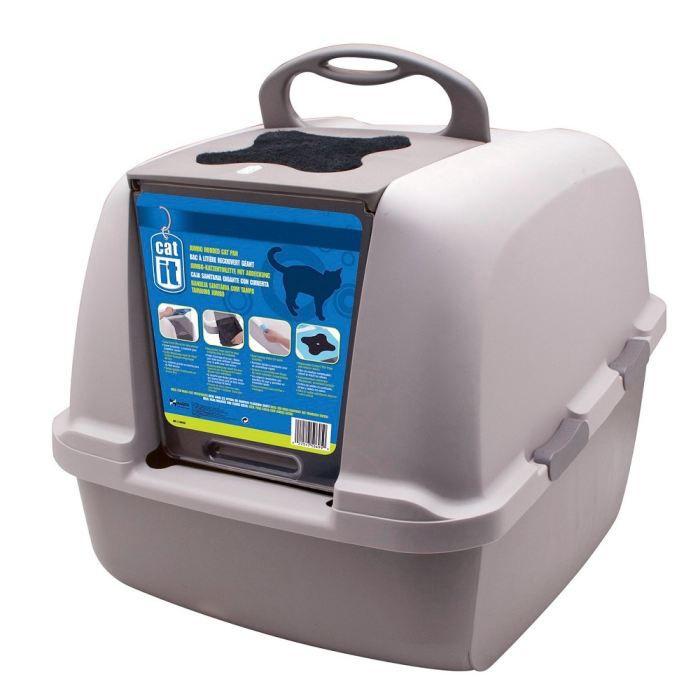 Cat Litter Box - CATIT - Airsift Jumbo - Built-in Filtration System - L. 57xl. 50 X H. 46.5 Cm
