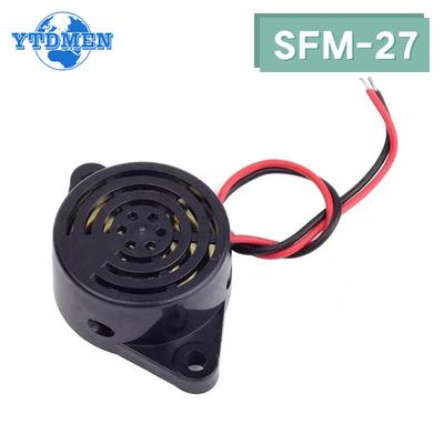 5 Stück SFM-27 Summer 3-24V 12V Alarm Kontinuierliches Piepen 95dB Pieptonalarm Hochpegel-Summer für Arduino