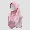 Chiffon Hijabs Women Head Wrap Square Scarf Floral Print Turban Cap