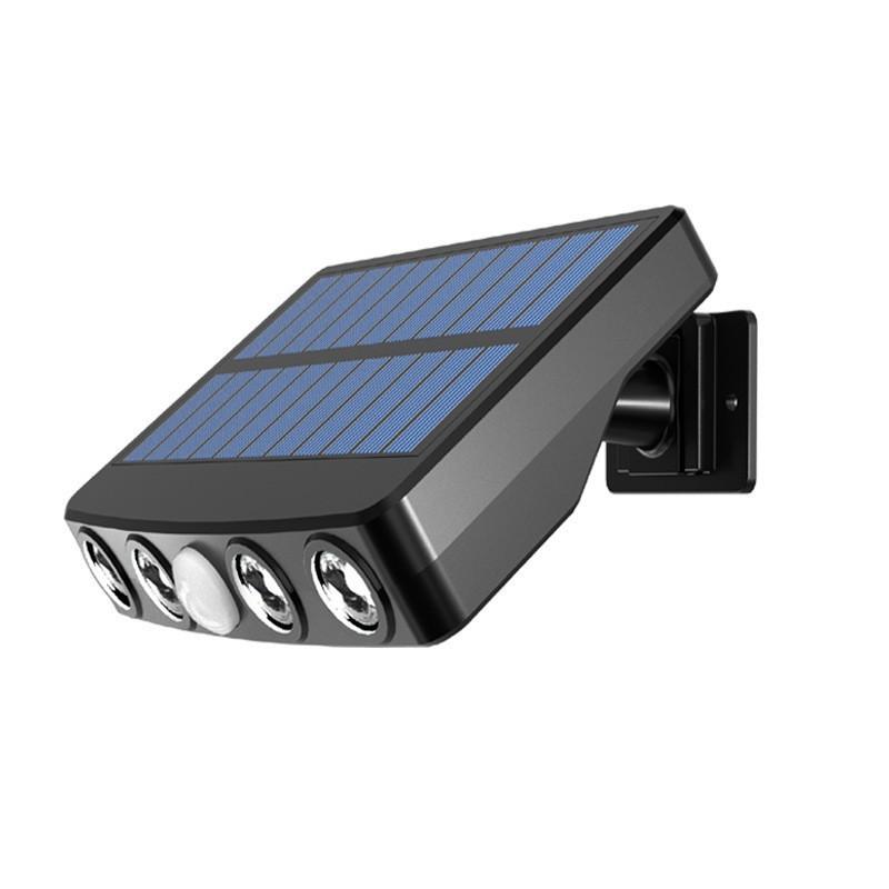 Solar Sensor Wall Light Waterproof Garden Decor With Rgb And Warm White Led For Outdoor Yard