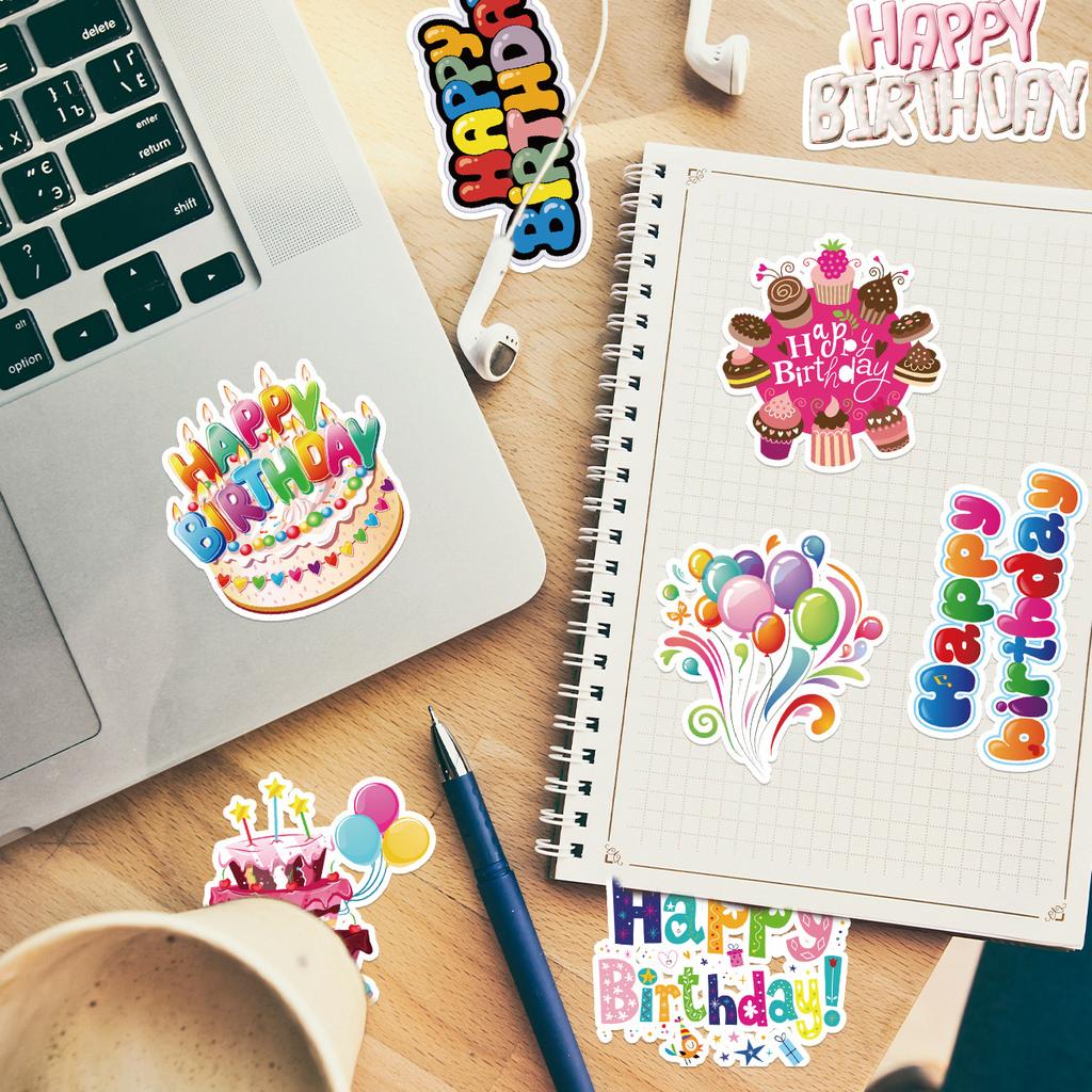 50 Nordic Style Retro Stickers Pack Mobile Phone Water Cup Waterproof Decorative Stickers Children's Hand Account Stickers