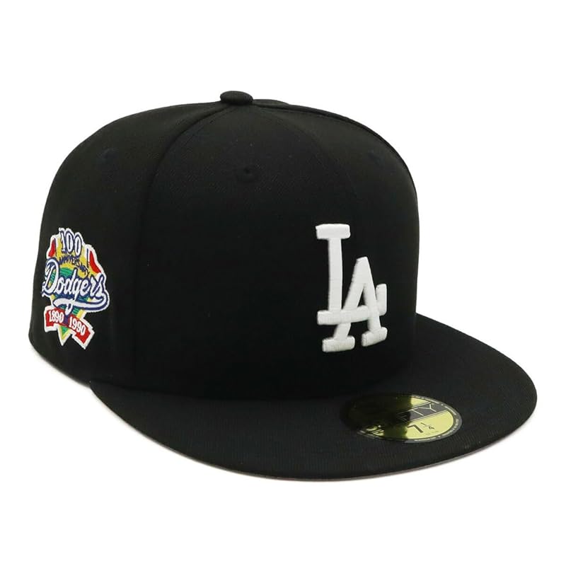 

[New Era] cap 59FIFTY side patch ONSPOTZ special order LA black 7 1/2 59Fifty Side Patch Mlb Los Angeles Dodgers