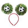 Football Headband with 3D Football Patch Anti-Slip Comfortable Hair Hoop for Adults