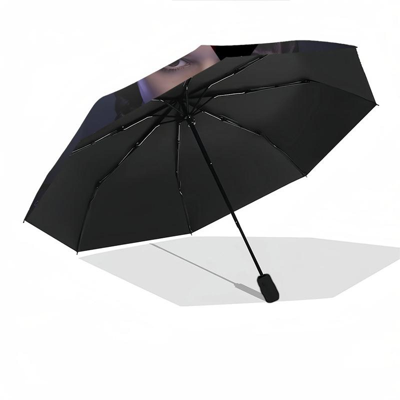 Wednesday Addams, Crystal BallThemed Automatic Opening and Closing Umbrella 8 Ribs, Suitable for Leisure and Going Out, Outdoor Accessory,