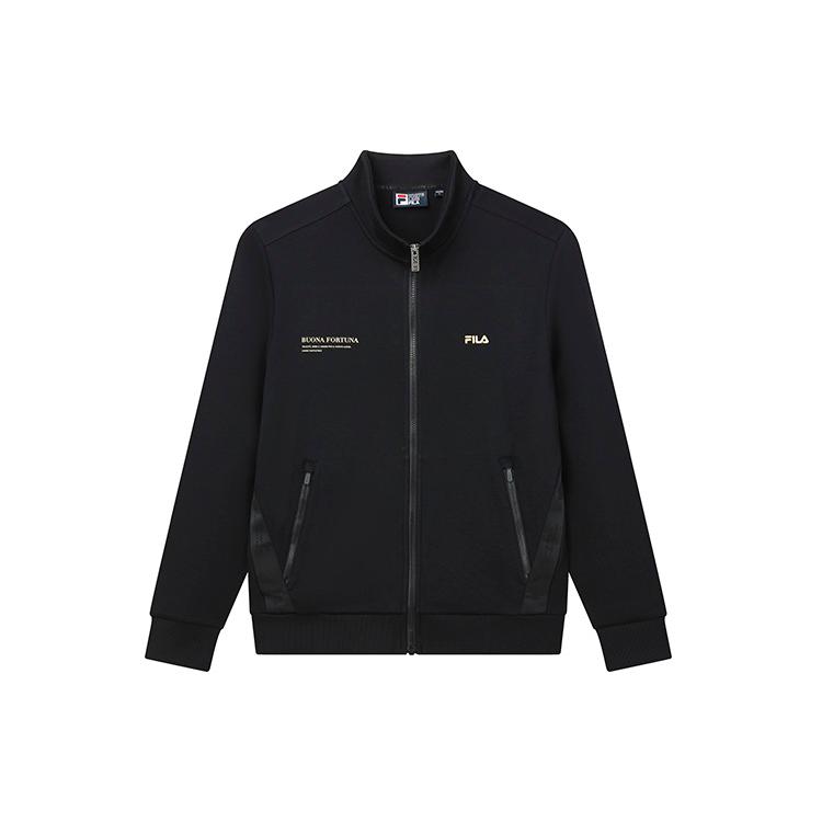 FILA Jackets Men s Jet Black Stand Collar Moderate Other F11M218504F-BK S