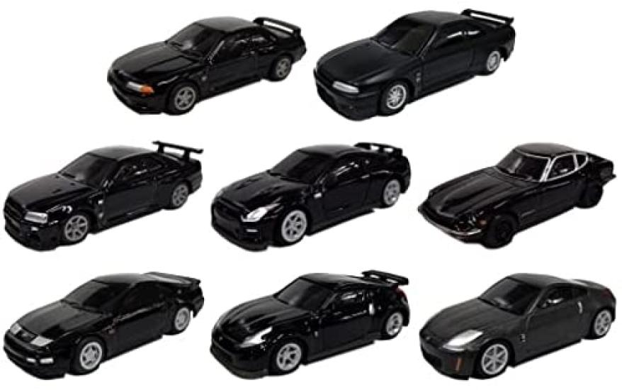 

Атака Мено Ниссан Знаменитый Автомобиль Коллекция Черных Автомобилей 2014 Кампания UCC Литая Мини-Машинка Все 8 Типов Набор 1/72 GT-R/FairladyZ