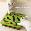 Cat Puzzle Toy Felt Puzzle Box Cat Exercise Toy With Ball Indoor Sports Entertainment Hunting Cat Toys For Indoor Cats