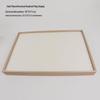 Gold Brushed PU Leather Jewelry Display Tray for Necklaces, Rings, and Earrings