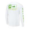Mens Quick-Dry Fishing Shirt Long Sleeve UV Protection Outdoor Performance T-Shirt Breathable Round Neck