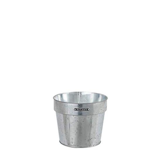Dulton Gardening Supplies Galvanized Pot Cover Height 150mm Top Diameter 185mm GALVANIZED POT COVER K865-1095-18