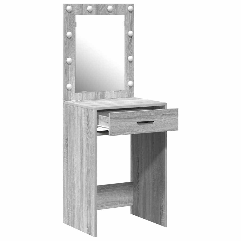 Makeup Table in Grey Sonoma 50 x 41 x 135 cm Particleboard