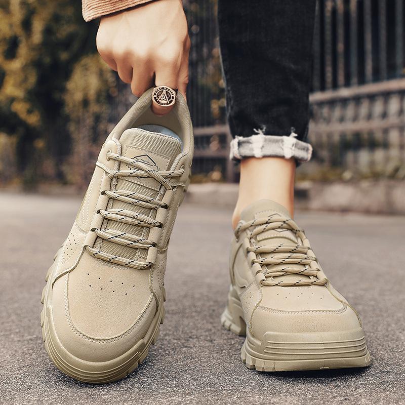

Tooling boots Martin boots men s 2025 new men s shoes low-top casual board shoes outdoor sports non-slip and wear-resistant 39 хаки