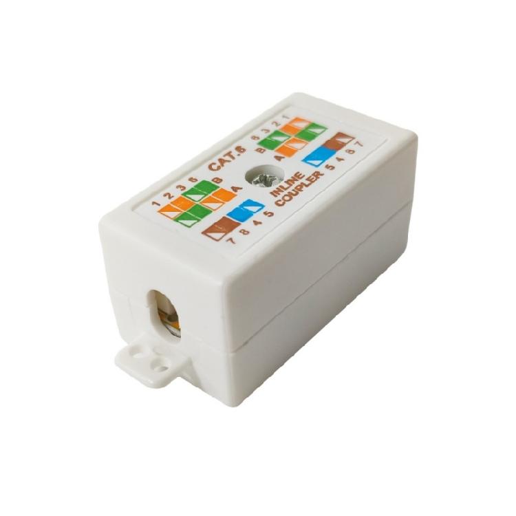 

Keystone Port Mount Box Cat6 RJ45 Keystone Port Coupler Joiner for Cat6 Ethernet Networking Cable Installation Accesories 1
