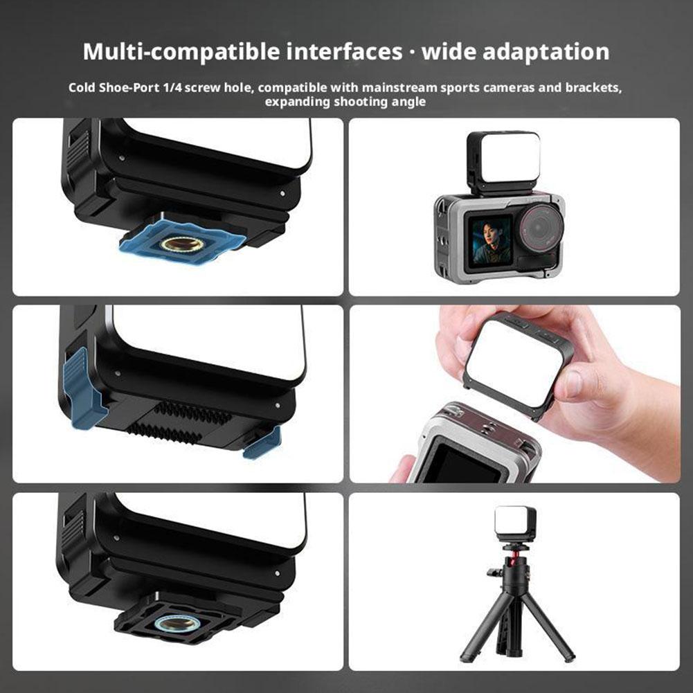 Universal Magnetic Quick Release Fill Light for DJI Pocket 3/Action 4/5 Pro/Insta360 X4/X5/GoPro 13 Beauty Lighting Video Lights