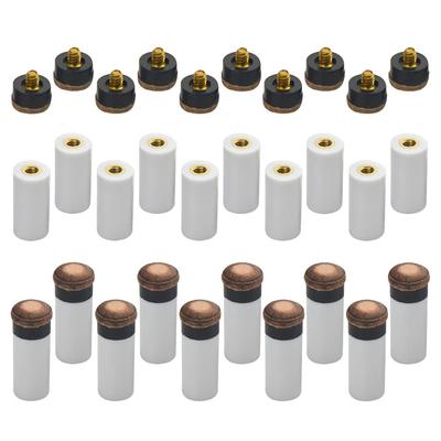 WMYCONGCONG 20-Piece Billiard Cue Tips, 13mm, Replacement, Screw-On Ferrules, Wear-Resistant, Lightweight, Billiard Supplies [Parallel Import]