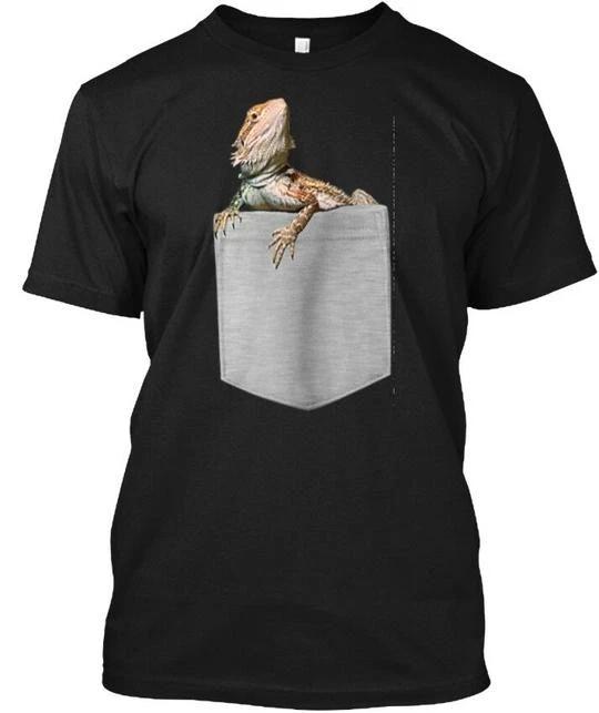 Fake Pocket Bearded Dragon T Funny T shirt Made in the USA Size S to 5XL