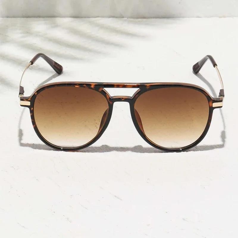 New Oversized Sunglasses Women Men Vintage Pilot Designer Brand Sun Glasses Female Big Frame Mirror Retro  Feminino