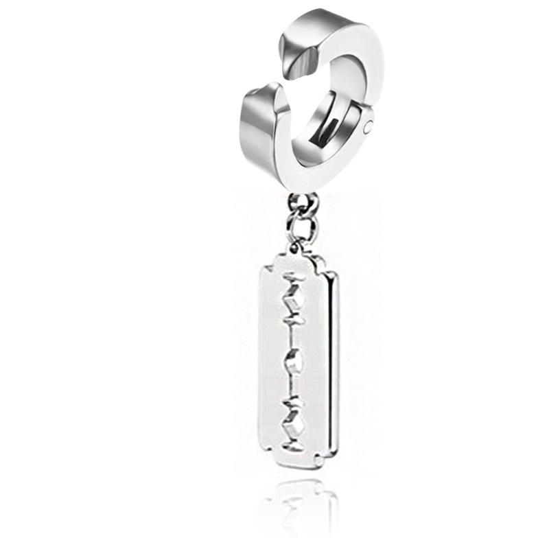 

Серьги-клинки Бао Шалина в стиле ретро-панк: Трендовый хип-хоп уличный стиль для пар и мужчин