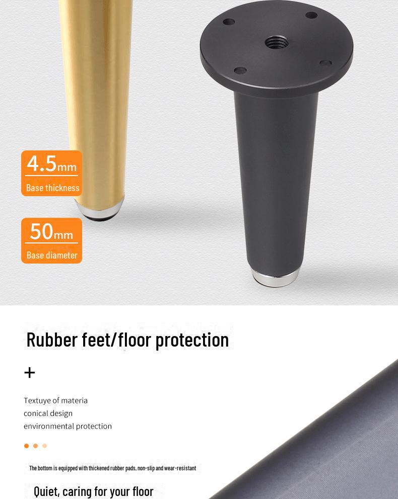 Aluminum Alloy Furniture Leg Support for Sofa, Table, TV Cabinet, and Bathroom Cabinet