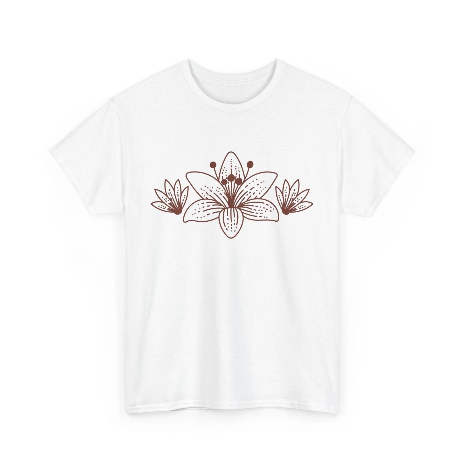 Fresh Rir & Wild Flowers T-Shirt | Springtime Aesthetic & Nature Tee | M