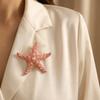 Unisex Starfish Brooch Jewelry Gift Starfish Badge Pin Retro Chest Flower Pin  Women