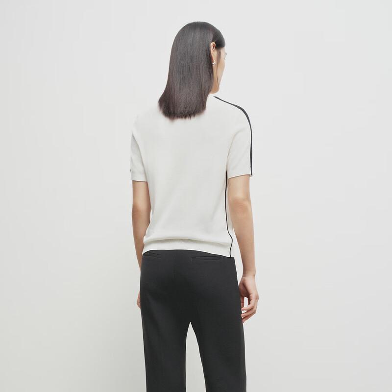 broadcast Women's Slim-Fit Round Neck Short Sleeve Knit Top