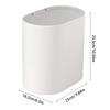 Trash Bin Press Top Waste Basket Bathroom Trash Can with Lid Stylish Slim Garbage Can Compact Spaces Wastebasket for Kitchen