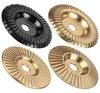 Vierteiliges Set Winkelschleifer Holzschnitzerei Schleifscheiben-Set 22 Löcher Vierteiliges Set Schwarzer Bogen + Goldener Bogen Flach Schräg