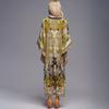 European & American Polyester Beach Cover-Up Dress - Women's Long Sun Protection Shirt for Vacation