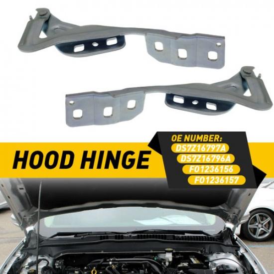 Hood Hinges Driver Passenger Side for 2013- Ford Fusion Left Right Pair