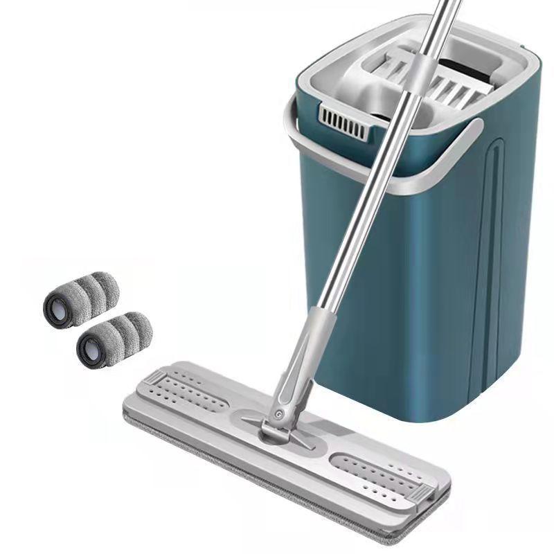 Xiaomi 360° Rotating Floor Cleaning Mop with Bucket No Hand Washing Flat Squeeze Mop Stain Removing Mop Household Cleaning Tool450000