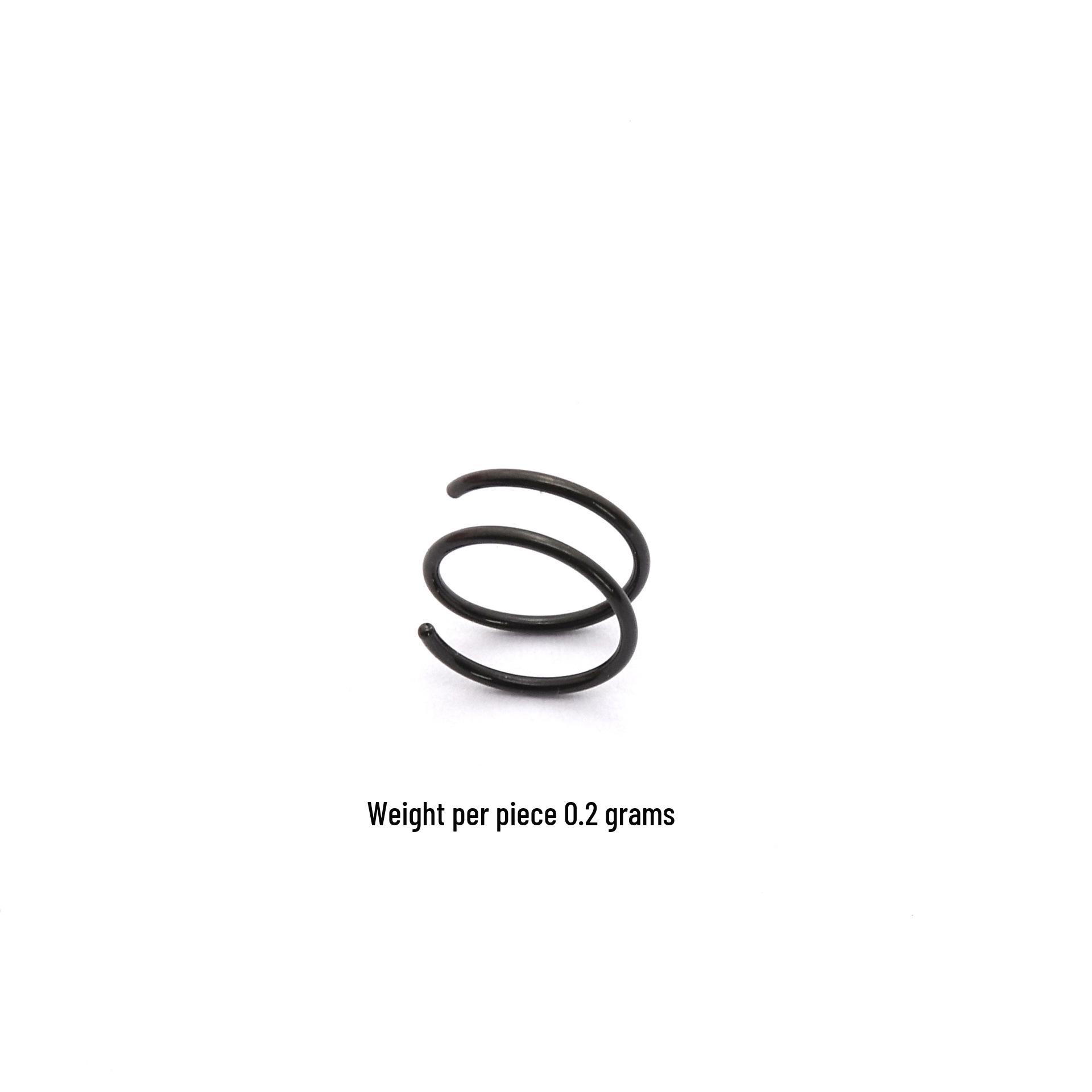 Frühlings-Doppelschicht-Nasenring & Lippenpiercing Schmuck 0.8*6mm