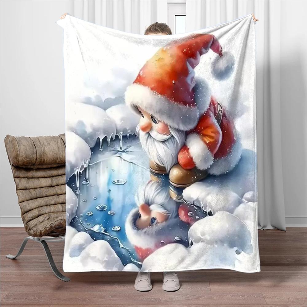 Animals Bear Penguin Flannel Blanket Fluffy Children Adults Sofa Plush Bedspread Throw Lunch Blanket for Sofa Bed Camping Gift