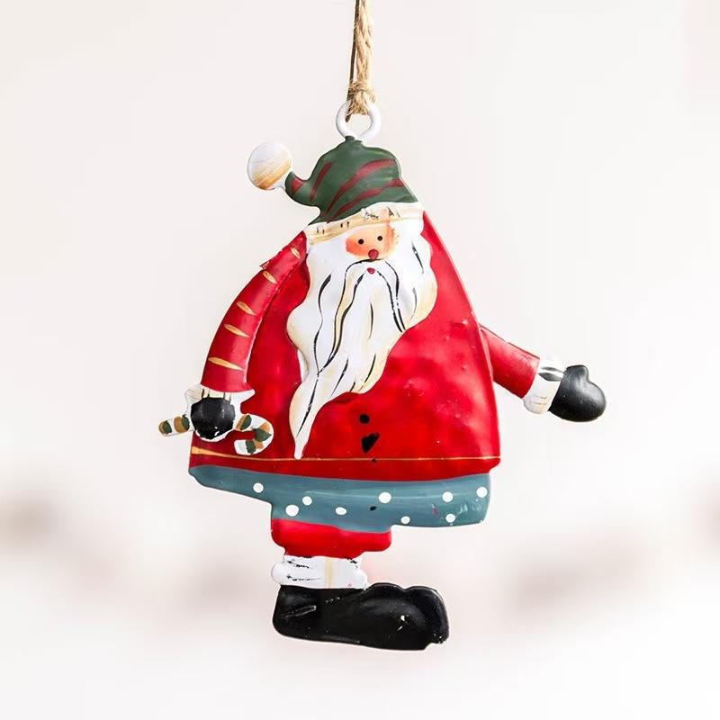 1PCS Acrylic Vintage Angel Hanging Decor Christmas Ornaments Santa Claus Xmas Tree Hanging Ornament 2026 Navidad Party Decor