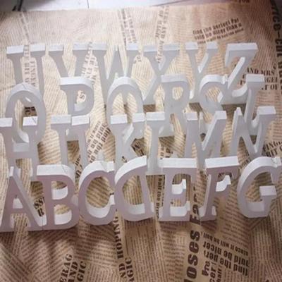 New 1pc Diy Freestanding Wood Wooden Letters White Alphabet Wedding Birthday Party Home Decorations Personalised Name Design QQL