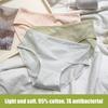 Women's Cotton Underwear Mid Waist Full Coverage Stretch Briefs Soft Breathable Hipster Ladies Panties
