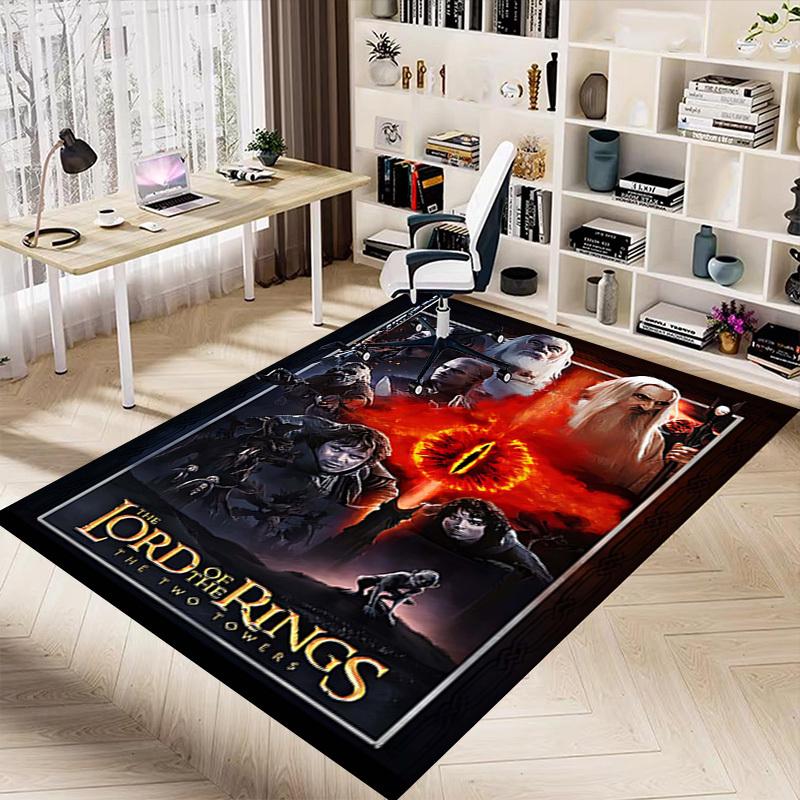 1pc Lord of the Rings Two Towers Carpet Office Rug Mat Home Decor Area Carpet Festival Gift Office desk chair carpet Longlasting Material1107L