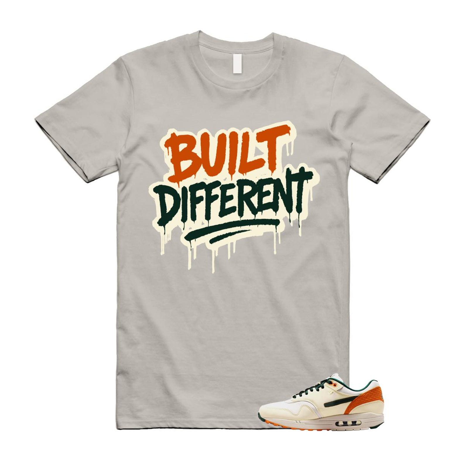 Air Max 1 Orioles Coconut Milk Pro Green Orange Horizon T Shirt Match BUILT M