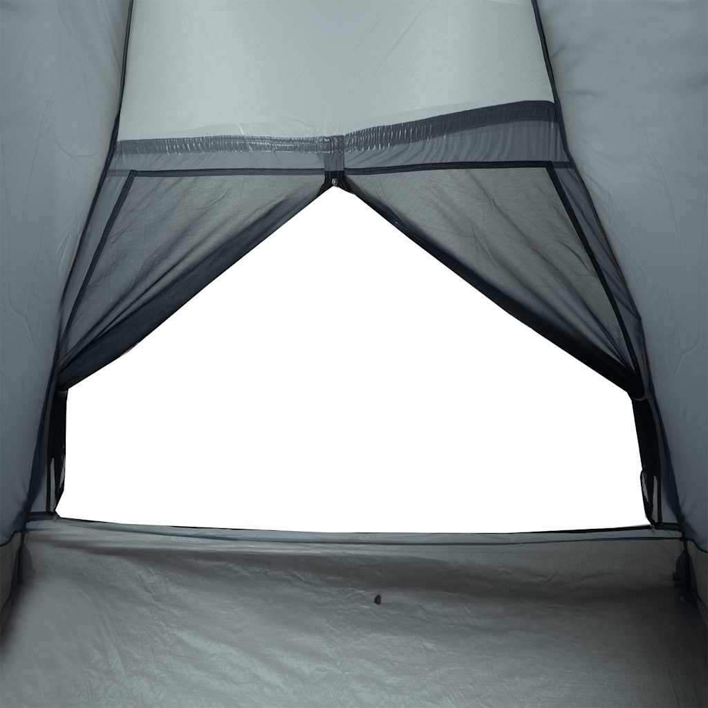 Dome Camping Tent for 2 Persons Gray and Orange Waterproof