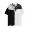 Summer Men's and Women's Same Fashion Trend T-shirt Personalized Trend Wing Printing Comfortable and Simple