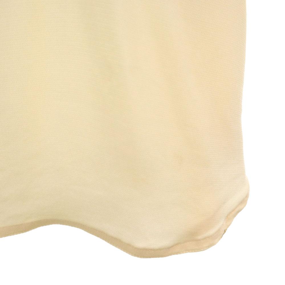 Hermes French Silk Blend Old Long Sleeve Shirt 38 Beige Women Used