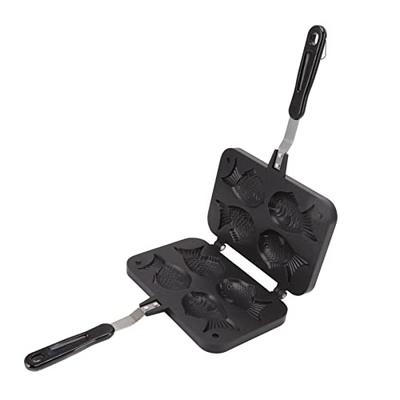 Fish-shaped Taiyaki Pan, Non-stick, Double Baking Pan, Waffle Baking Pan, Non-slip, Easy To Clean, Burns Prevention, for Making Sweet Bean Paste, Pean