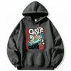 Anime One Piece Gear 5 Luffy Print Hoodie, Loose Fit Pullover Sweatshirt, Trendy Hooded Top for Daily Wear & Manga Enthusiasts