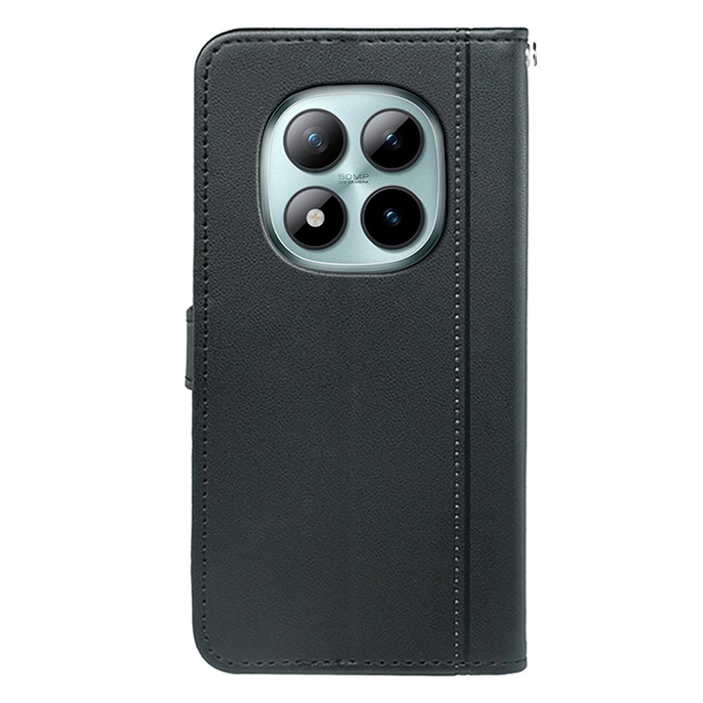 Pro Xiaomi Poco M8 Pro 5G/Redmi Note 15 Pro+ 5G (Globální) Peněženkové pouzdro Magnetické zapínání Kožený kryt na telefon s popruhem