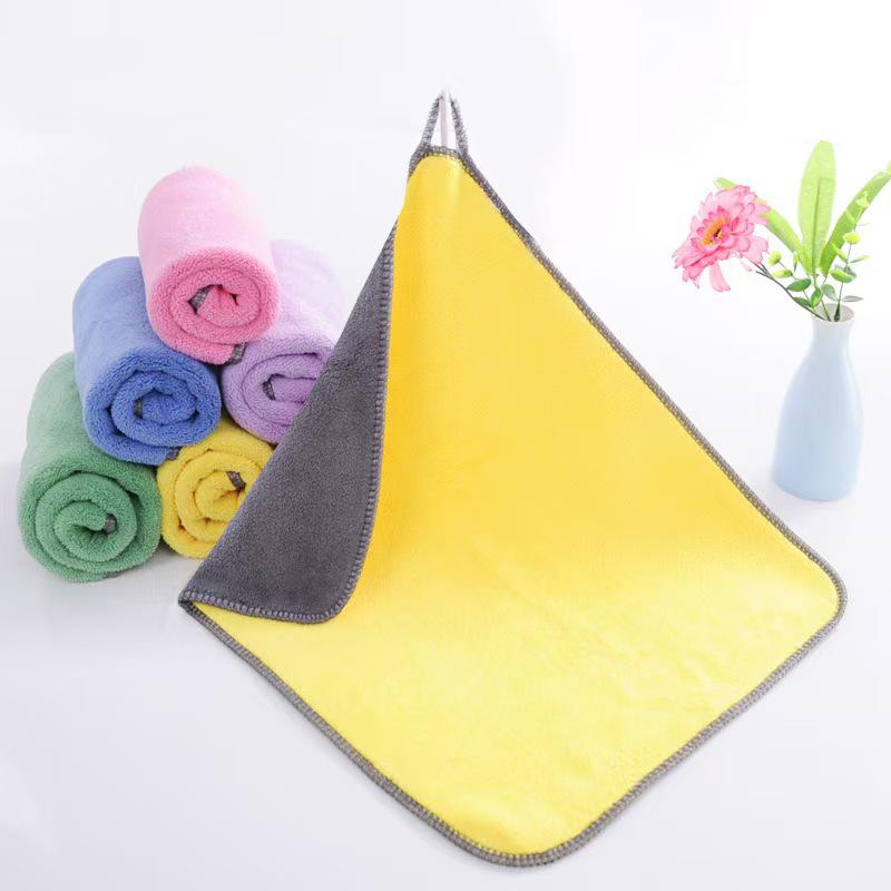 

Lint-Free, Highly Absorbent Cleaning Rags for Housekeeping & Hand Towels 23x23cm polyester 15g