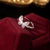 Lava Butterfly Ring Women'S Fashion Niche Design High Sense Personality Temperament Opening Adjustable Ring Hand Jewelry Quality