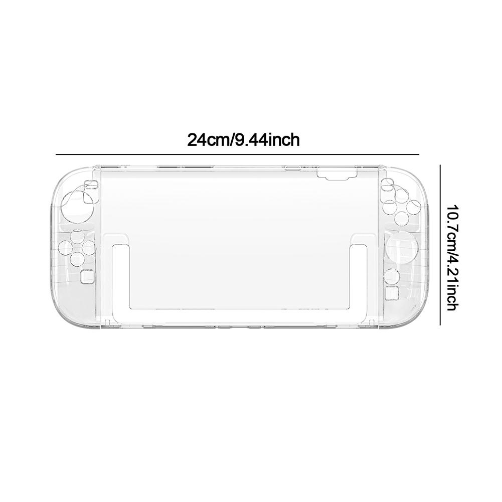 Transparent Protector Cover Anti-Scratch Protective Case Shockproof Game Console Cover Split Design for Switch 2 Accessories