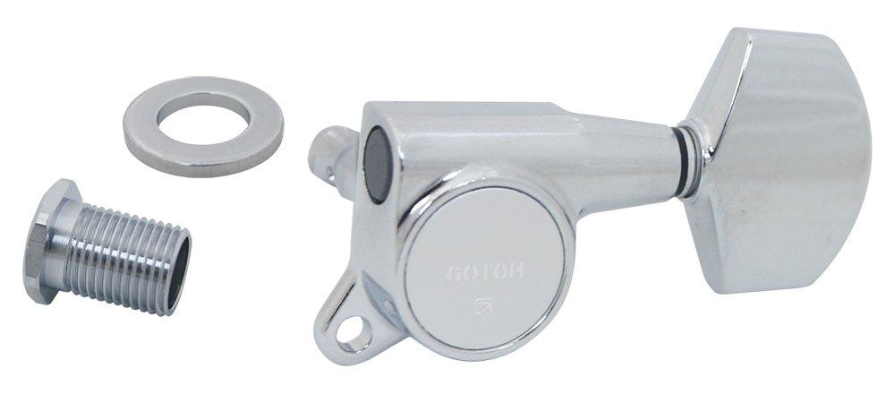 GOTOH Electric Guitar 01 Chrome Tuners, Button, 3+3, (07202CX) SG381-01-3+3-C