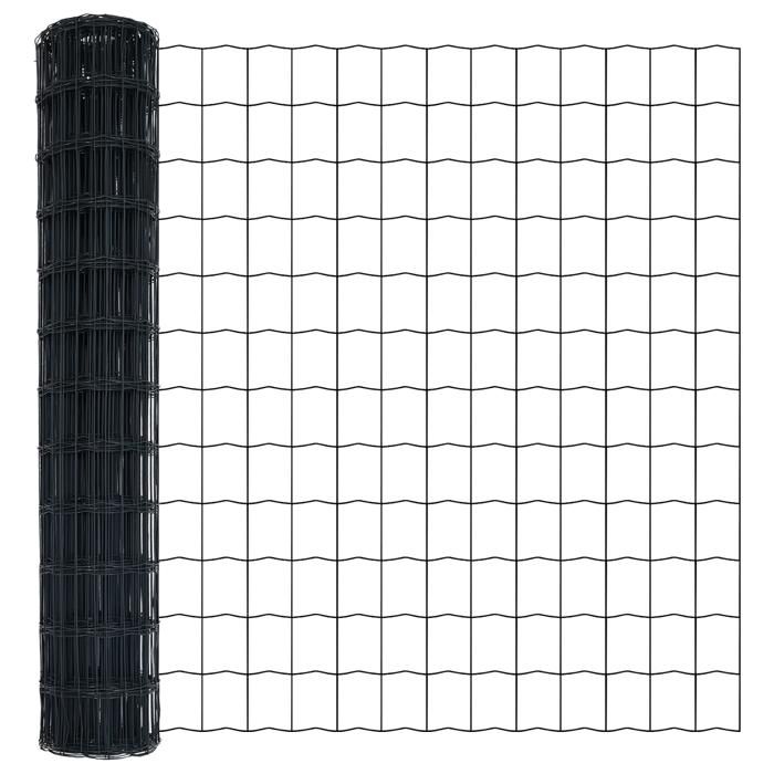VidaXL Clôture Euro Gris 1.2x10 m Acier 42004502