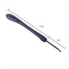 8PCS Purple Crochet Hooks Set Plastic Handle Knitting Needles For Hats Sweaters Socks Scarves Weaving